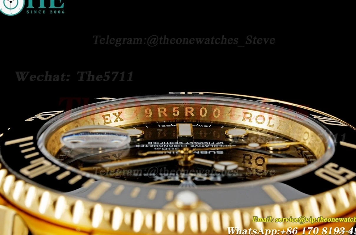 KF VR3135 Black 116618LN 40mm Dot YG YG Wrapped Submariner 0403